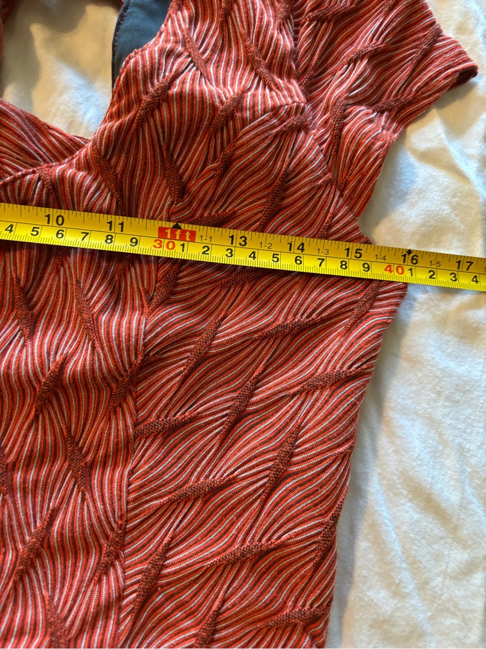 Bar III Rust Zebra Print Twist-Back Ruffle Mini Dress - Picture 6 of 8